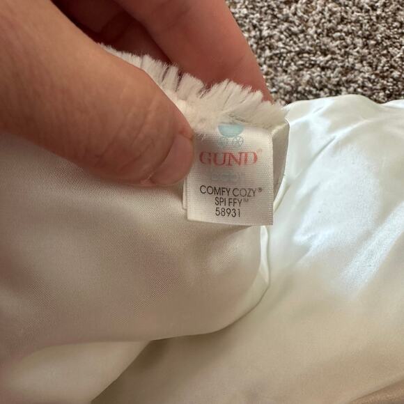 Baby Gund Cat Ivory Comfy Cozy Spiffy - Picture 6 of 6